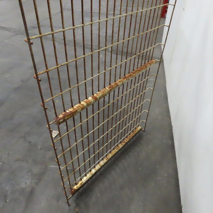30" x 48" 3 Channel Double Waterfall Pallet Rack Wire Decking USED