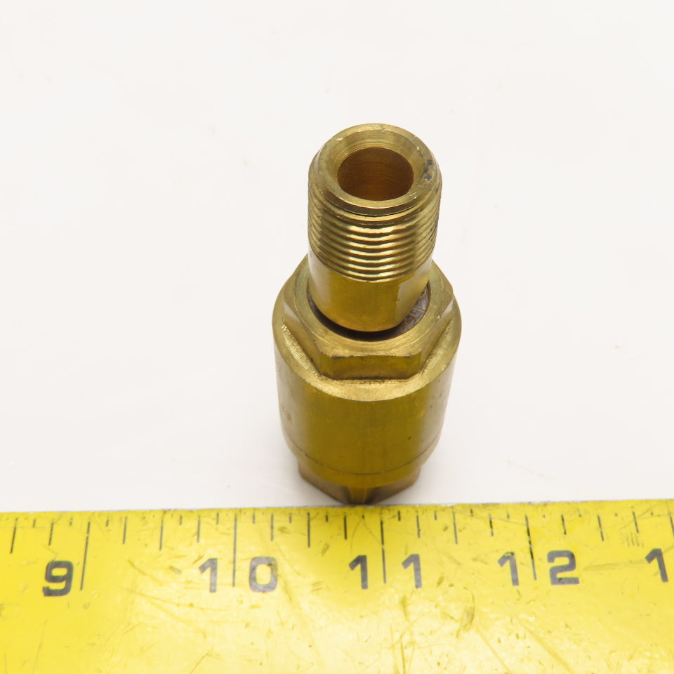 Spraying Systems Co 15950 High Pressure Brass Swivel Joint 3000PSI 200F 3/8" NPT