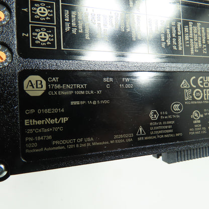 Allen-Bradley 1756-EN2TRXT ControlLogix ENet/IP 100M DLR XT Ser C FW 11.002 NEW
