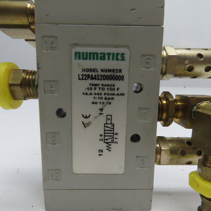 Numatics L22PA4520000000 Air Piloted Directional Valve