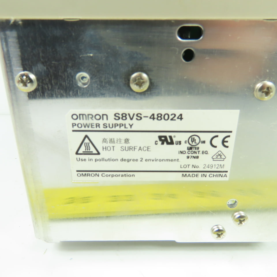 Omron S8VS-48024 Switch Mode Power Supply 100-240VAC Input 24VDC 20A Output