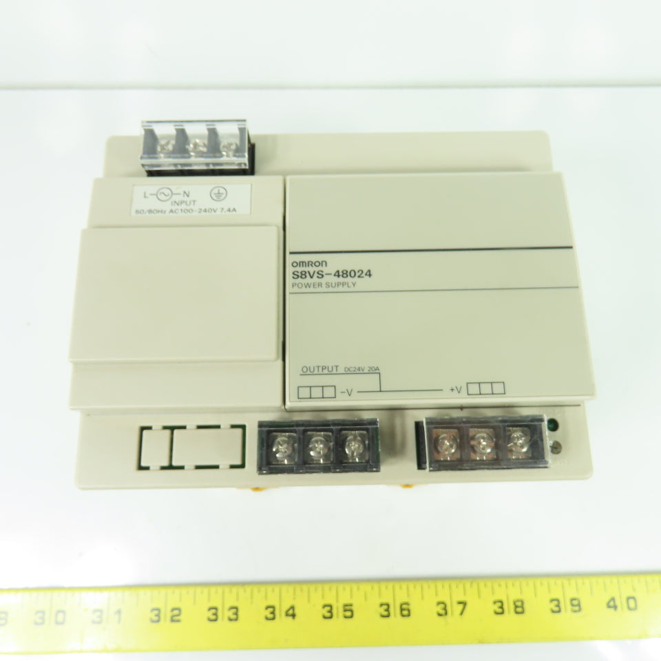 Omron S8VS-48024 Switch Mode Power Supply 100-240VAC Input 24VDC 20A Output