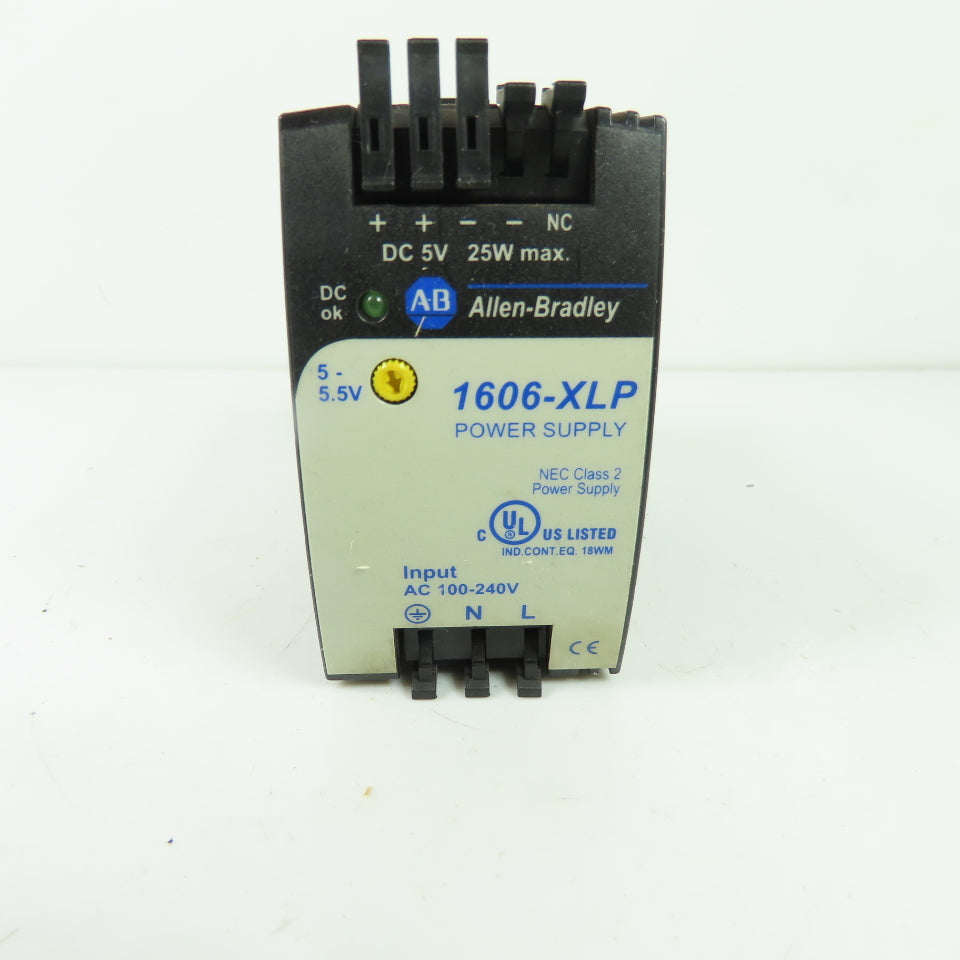 Allen-Bradley 1606-XLP25A Ser A Power Supply 100-240VAC Input 5VDC 5A Output