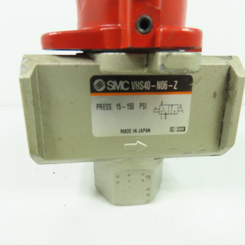 SMC VHS40-N06-Z 3-Port Pneumatic Pressure Relief Valve 150 PSI 3/4" NPT