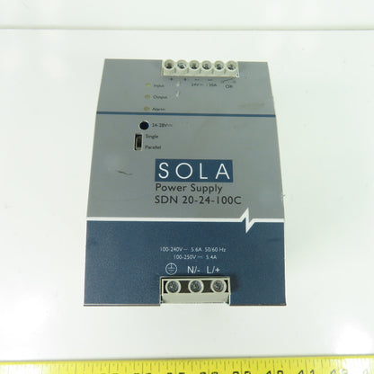 Sola SDN 20-24-100C DIN Rail Power Supply 100-240VAC Input 24VDC 20A Output