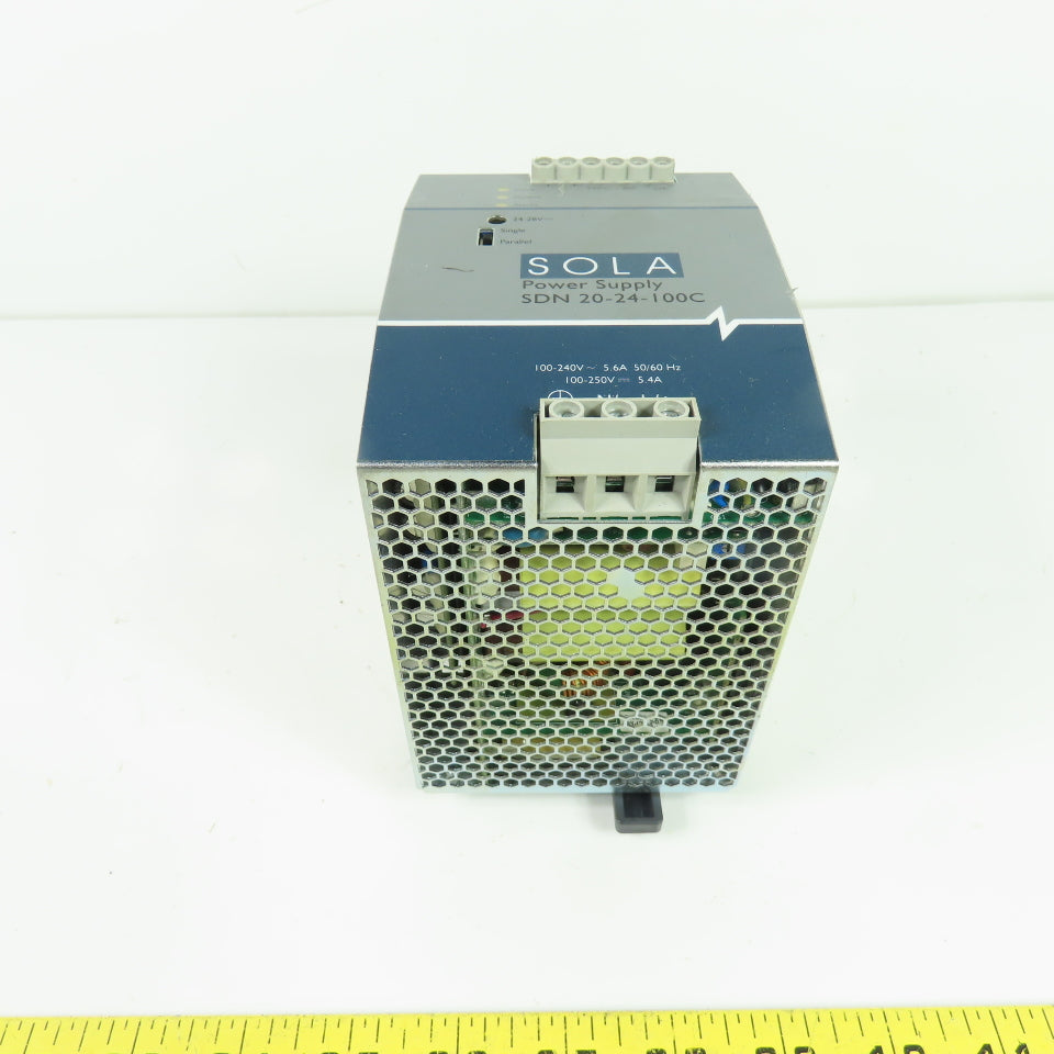 Sola SDN 20-24-100C DIN Rail Power Supply 100-240VAC Input 24VDC 20A Output