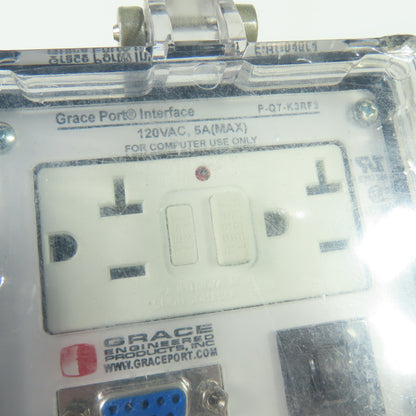 Grace P-Q7-K3RF3 Panel Interface Connector 120VAC 5A Panel Mount NEW