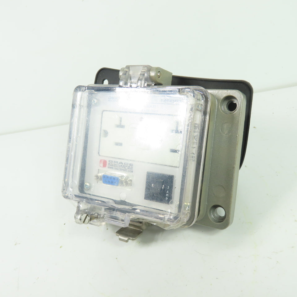 Grace P-Q7-K3RF3 Panel Interface Connector 120VAC 5A Panel Mount NEW