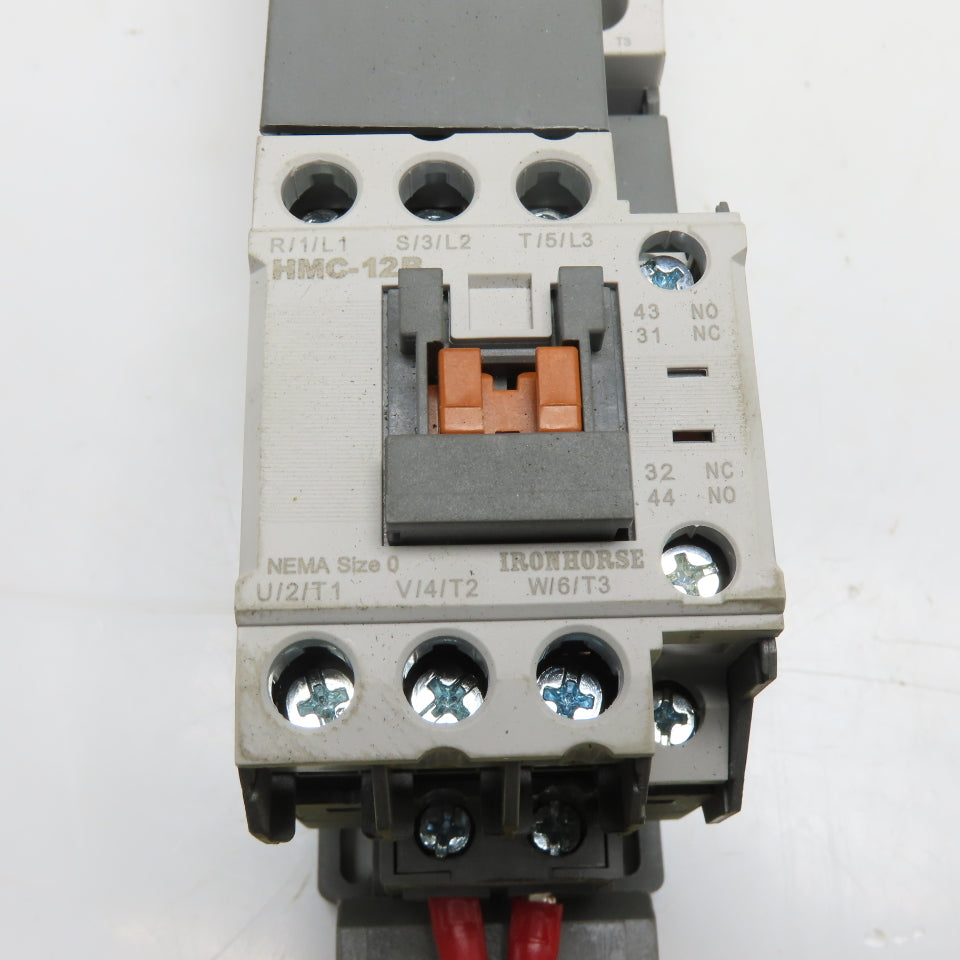 IronHorse HMC-12D Magnetic Contactor 12A HMMP-32HR Manual Motor Starter 6FLA