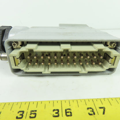 ILME CAOT 24.6 L 24-Pin Heavy Duty Connector Hood with Male Insert NPT 1"