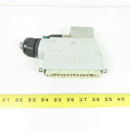 ILME CAOT 24.6 L 24-Pin Heavy Duty Connector Hood with Male Insert NPT 1"