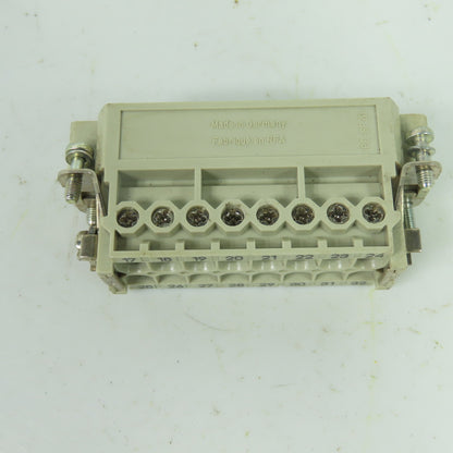 Harting 09330162601 Han 16E-M 16-Pole Male Connector Insert 500V 16A