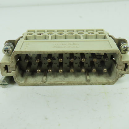 Harting 09330162601 Han 16E-M 16-Pole Male Connector Insert 500V 16A