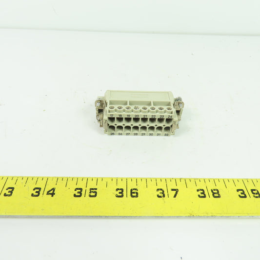 Harting 09330162601 Han 16E-M 16-Pole Male Connector Insert 500V 16A