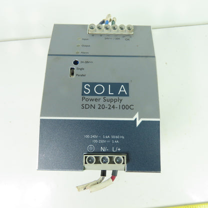 Sola SDN 20-24-100C Power Supply 100-240VAC Input 24VDC 20A Output