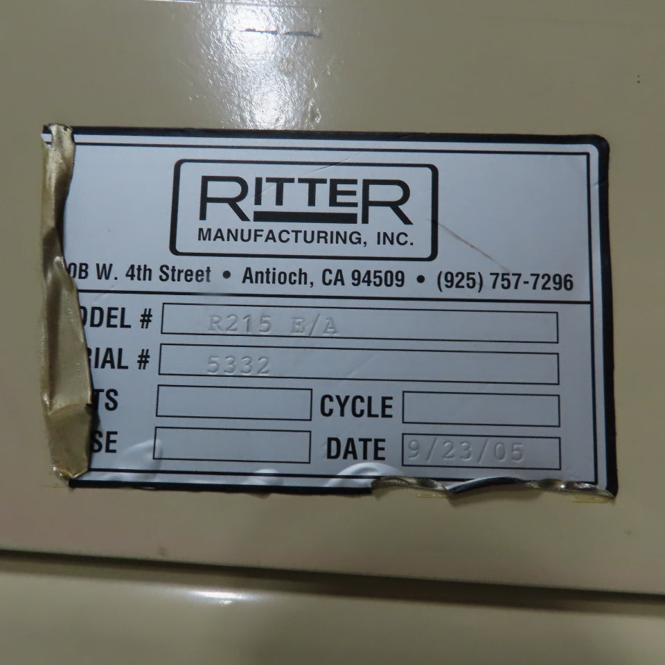 Ritter R215 E/A 5' x 8' Face Frame Assembly A Frame Table 5 Pneumatic Clamps