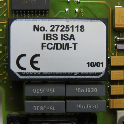Phoenix Contact 2725118 IBS ISA FC/DI/I-T ISA BUS CPU Card