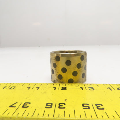 35x45x35mm Graphite Plugged Bronze Sleeve Bearing