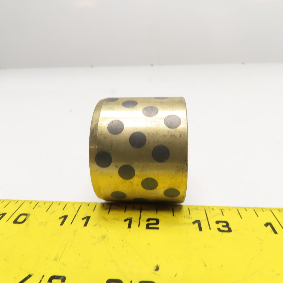 35x45x35mm Graphite Plugged Bronze Sleeve Bearing