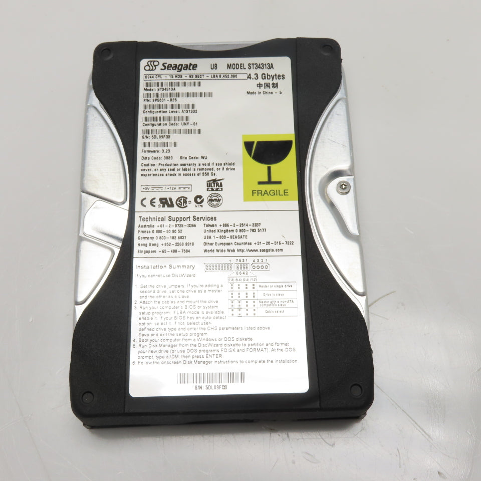 Seagate 9P5001-825 ST34313A 4.3GB Ultra ATA Internal Hard Drive