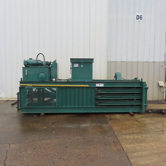 Selco HS12 30"x 36"x 63" Horizontal Cardboard Trash Compactor Baler 20HP 3Ph
