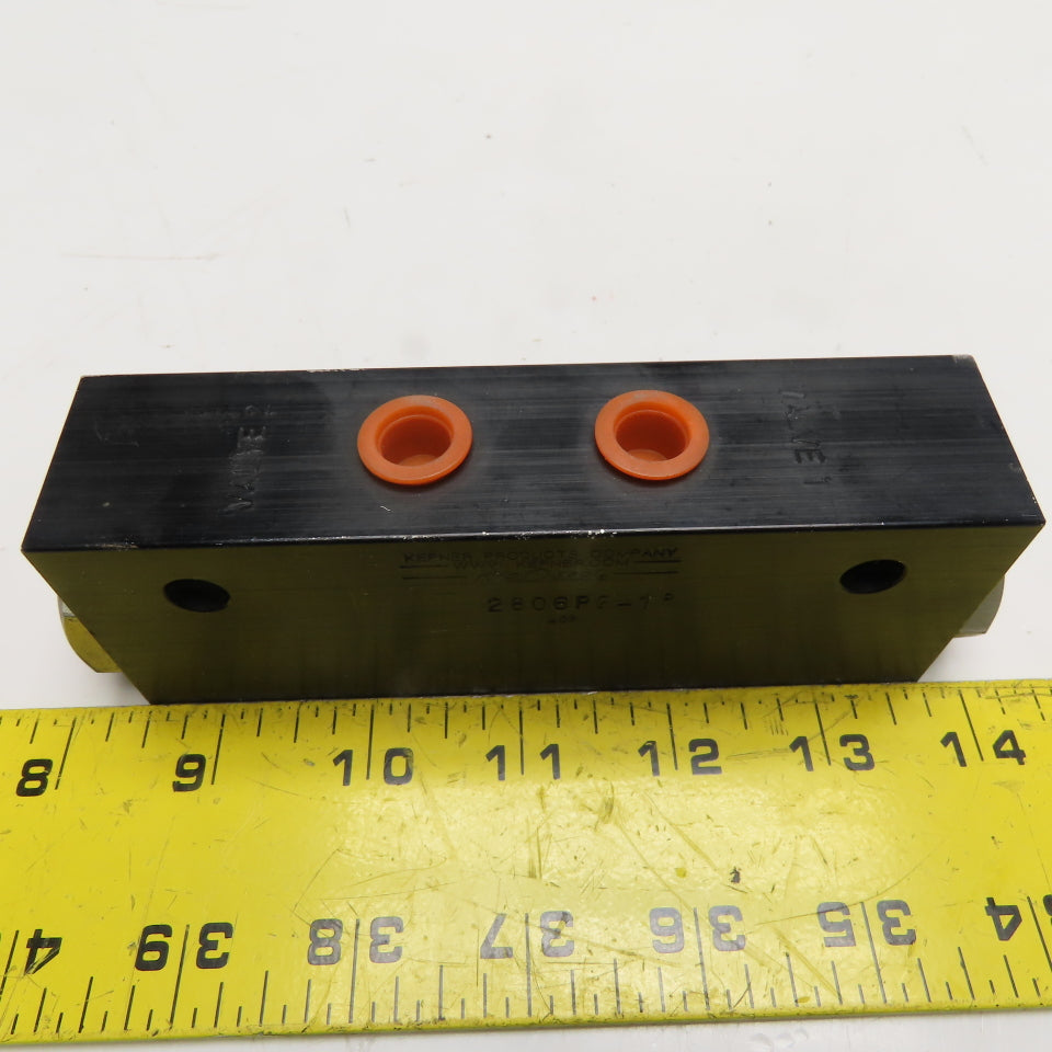 Kepner Kep-O-Seal 2806P2-18 Pilot Operated Check Lock Valve 1/4" NPT