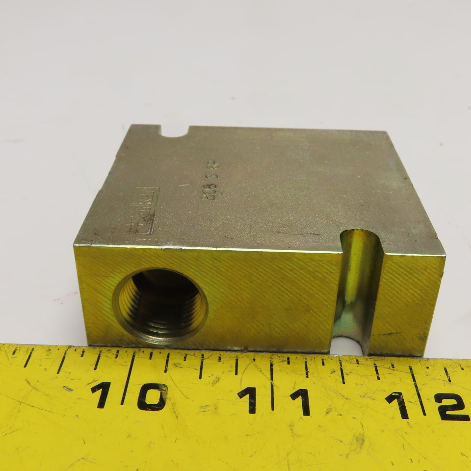 Parker B08 3 6P 3 Way Hydraulic Manifold Block