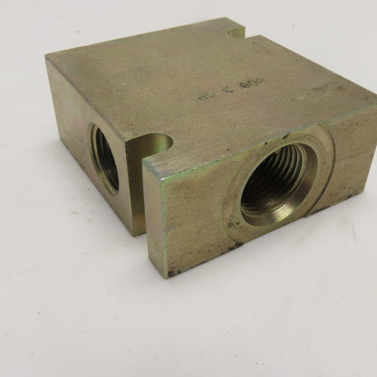 Parker B08 3 6P 3 Way Hydraulic Manifold Block