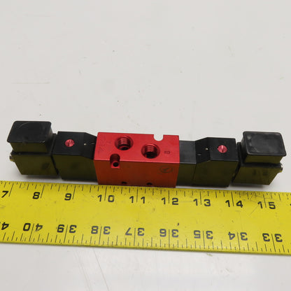 Versa CXX-4323-HC-A120 Dual Solenoid Pneumatic Valve 120VAC 25-115 PSI 1/4" NPT