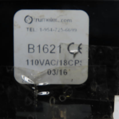 Trumeter B1621 Electromechanical 6-Digit Pulse Counter 110VAC