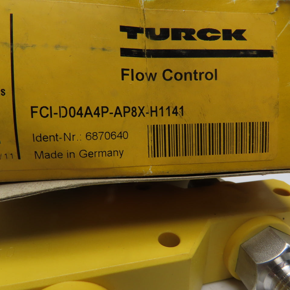 Turck 6870640 FCI-D04A4P-AP8X-H1141 Flow Control Sensor 24VDC 200mA