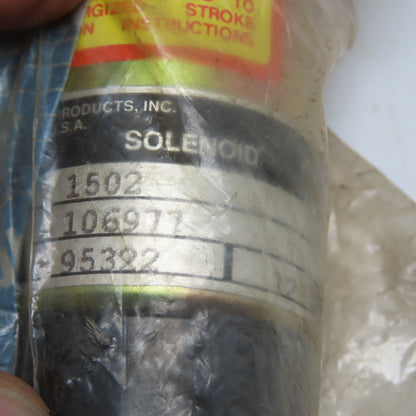 Miller 1502 106977 12VDC 20A Pull/Hold Solenoid OEM NIB