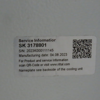 Saginaw SCE-66ST2626WS Enclosure Rittal SK 3178801 Cooling Unit + 26" Monitor