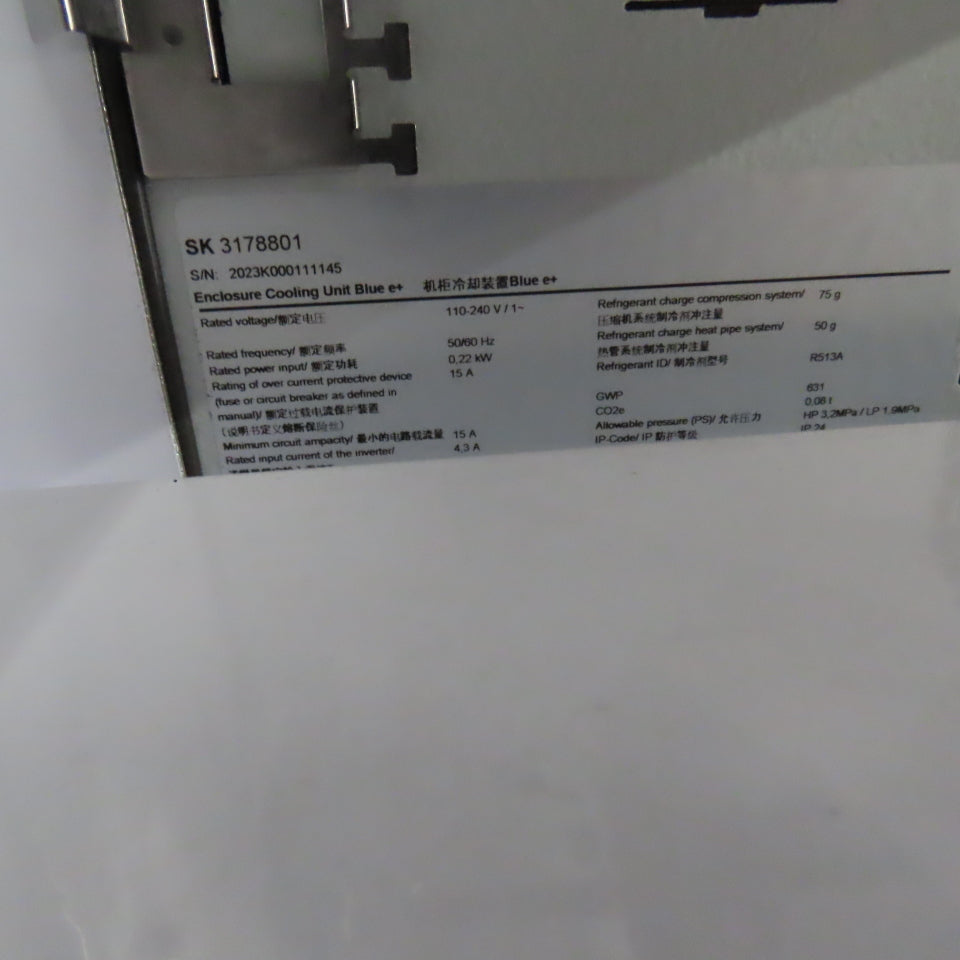 Saginaw SCE-66ST2626WS Enclosure Rittal SK 3178801 Cooling Unit + 26" Monitor