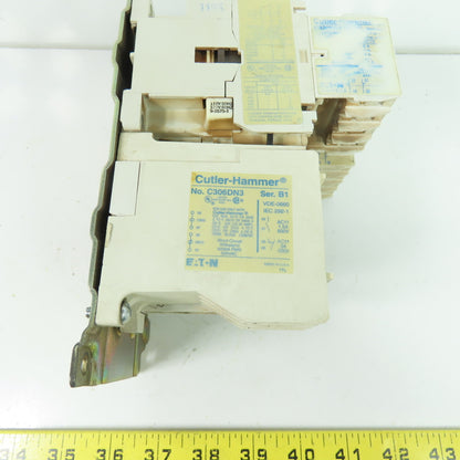 Cutler-Hammer C320KGT10 C306DN3 3-Pole Contactor Motor Starter 120V Coil