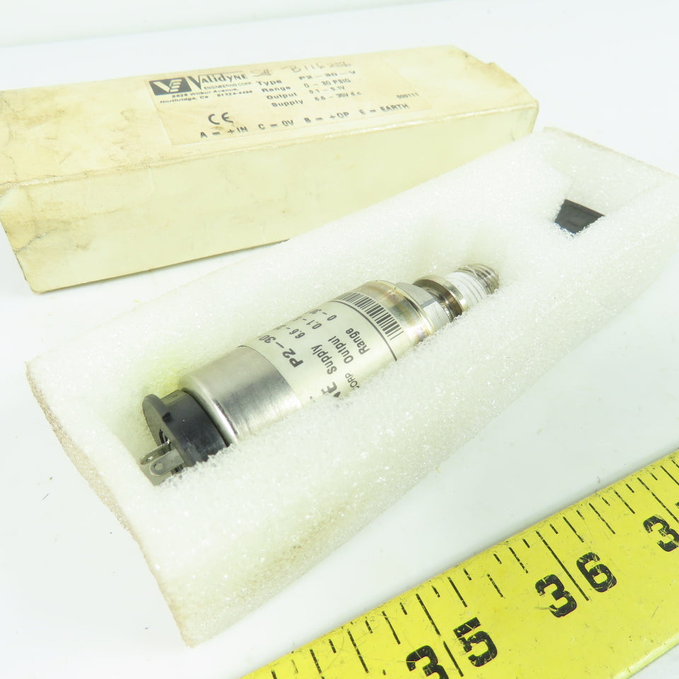 Validyne Engineering Corp P2-30-V 0-30 PSIG Pressure Transducer 0.1-5.1V Output