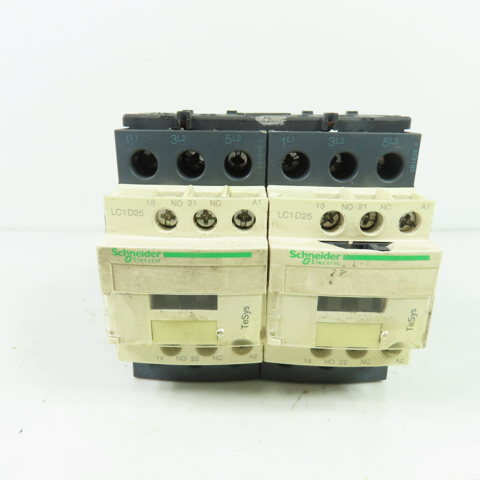 Schneider Electric LC2D25F7 TeSys 40A Reversing Contactor 110V Coil