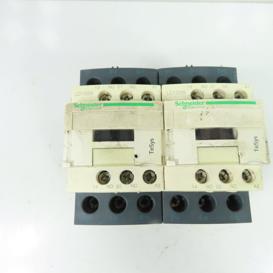 Schneider Electric LC2D25F7 TeSys 40A Reversing Contactor 110V Coil