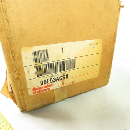 Schrader Bellows 08F53ACSB 1" NPT Pneumatic Filter 250 psi 175 F NEW