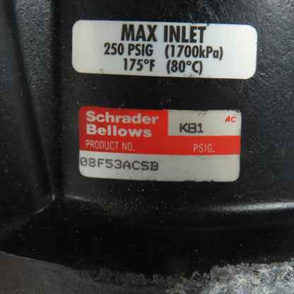 Schrader Bellows 08F53ACSB 1" NPT Pneumatic Filter 250 psi 175 F NEW