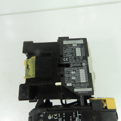 Allen-Bradley 104-A09ND3 9A 3-Pole Reversing Motor Starter 120V Coil 1.5-2.3A