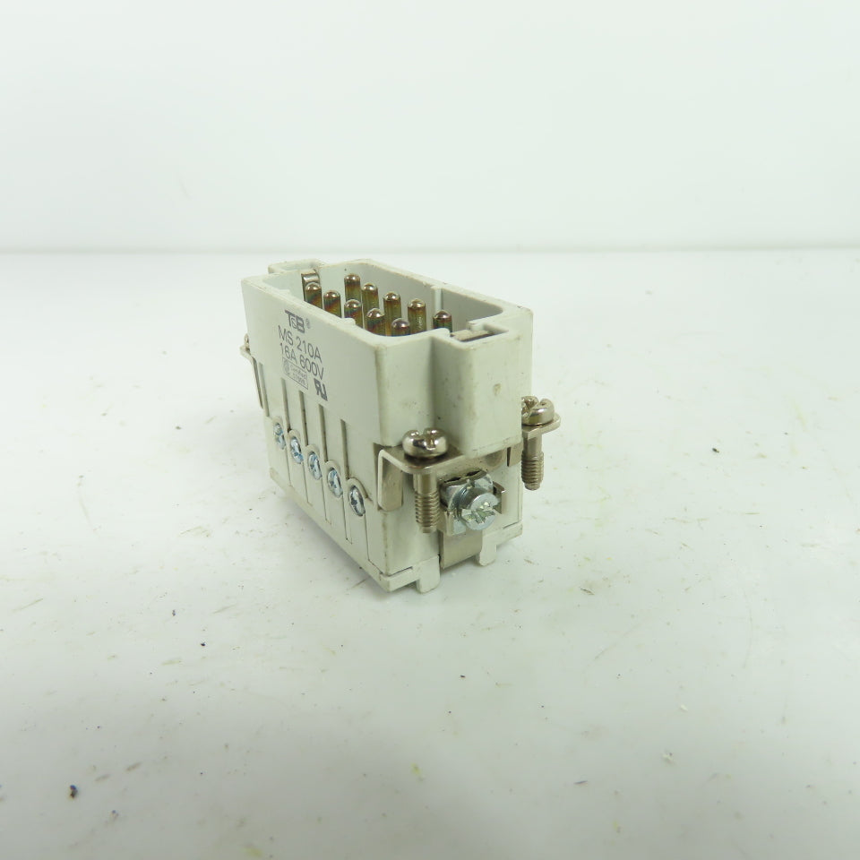Thomas & Betts MS 210A 10-Pin Male Connector Insert 16A 600V