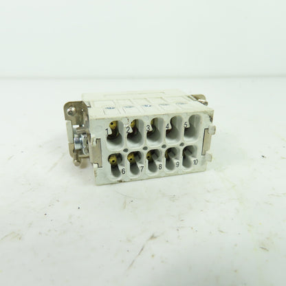 Thomas & Betts MS 210A 10-Pin Male Connector Insert 16A 600V