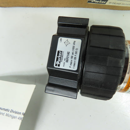 Parker 06F21AC 3/8" NPT Pneumatic Air Line Filter 150 PSI NEW