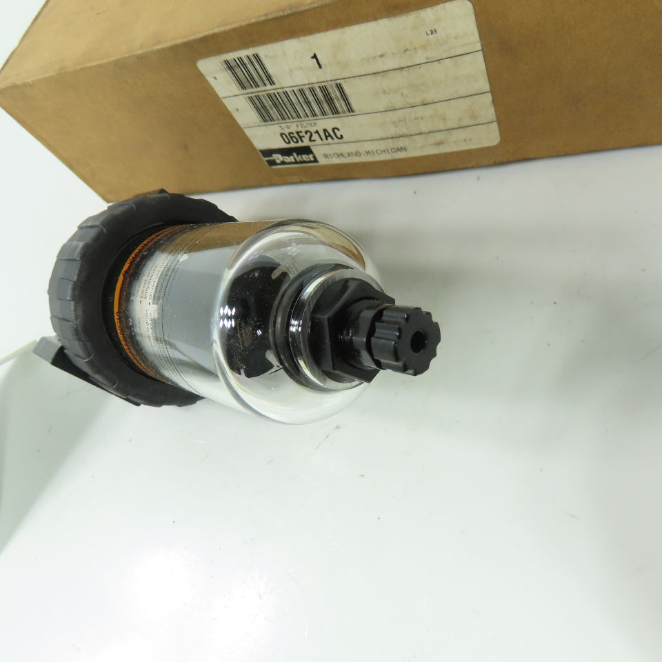 Parker 06F21AC 3/8" NPT Pneumatic Air Line Filter 150 PSI NEW