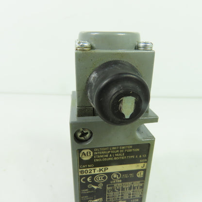 Allen-Bradley 802T-KP Oiltight Limit Switch Enclosure Ser J W/ 40146-017-64 Head