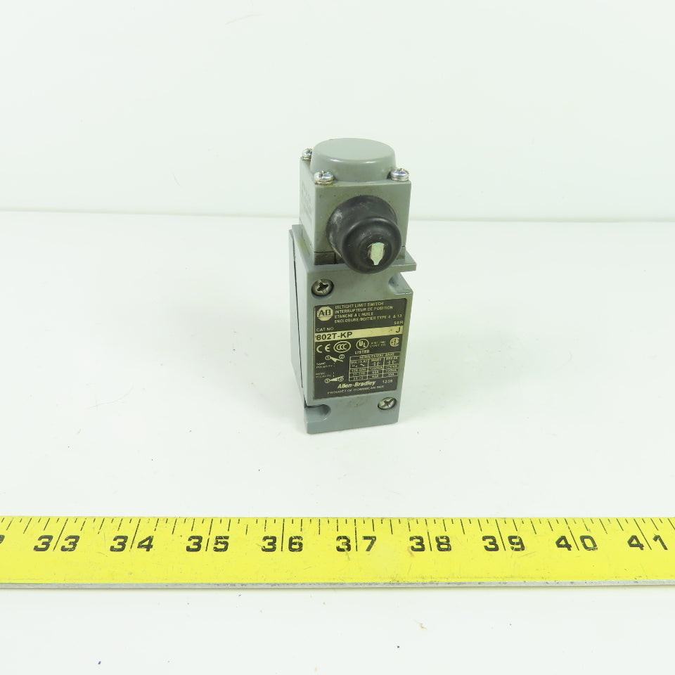 Allen-Bradley 802T-KP Oiltight Limit Switch Enclosure Ser J W/ 40146-017-64 Head