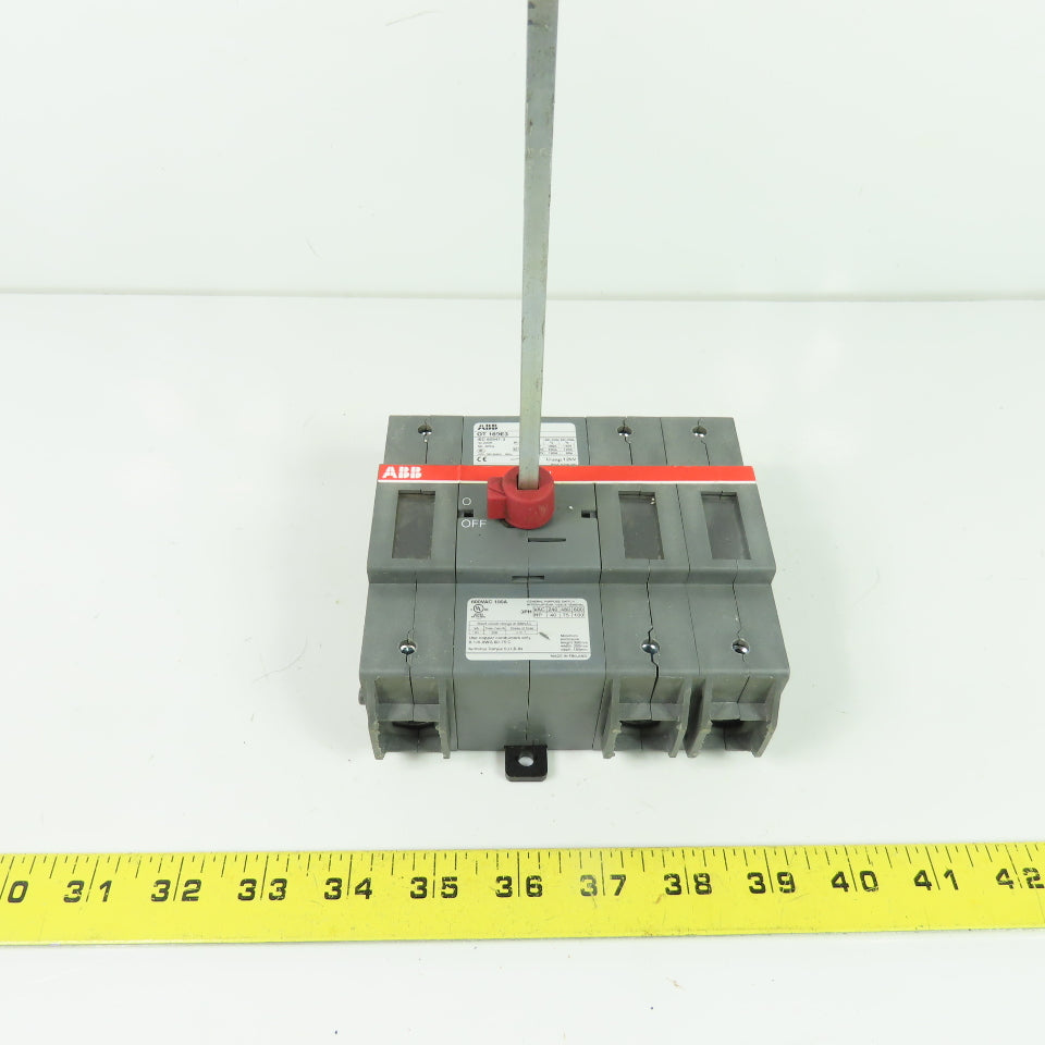 ABB OT160E3 100A 3-Pole Non-Fusible Disconnect Switch 600VAC