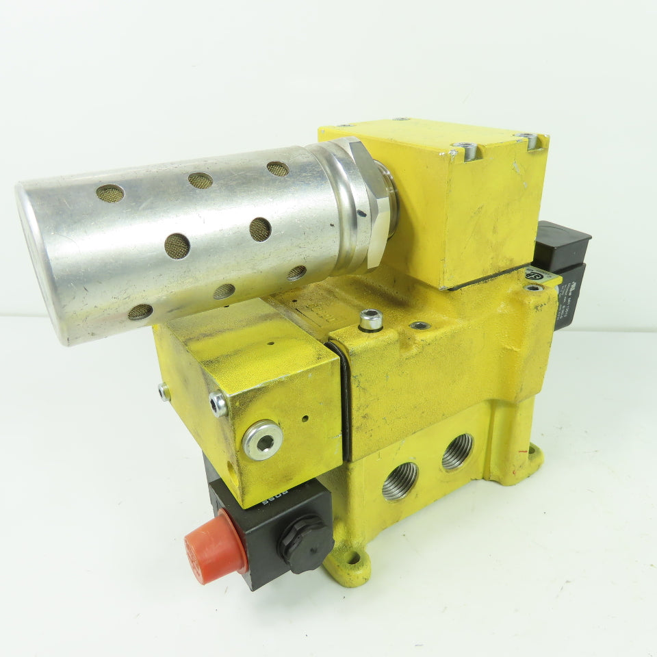 Ross Controls DM2CNA4XA2X Solenoid Reset Valve 2-8 Bar 24VDC W/ Silencer