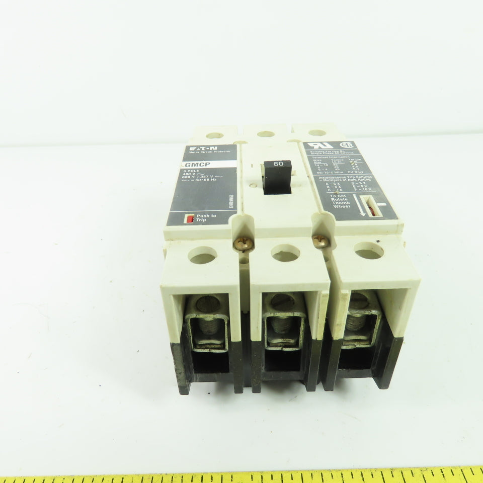 Eaton GMCP 60A 3-Pole Motor Circuit Protector 480V/600V